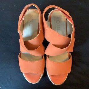 Womens Naturalizer leather wedges/espadrilles size 9
